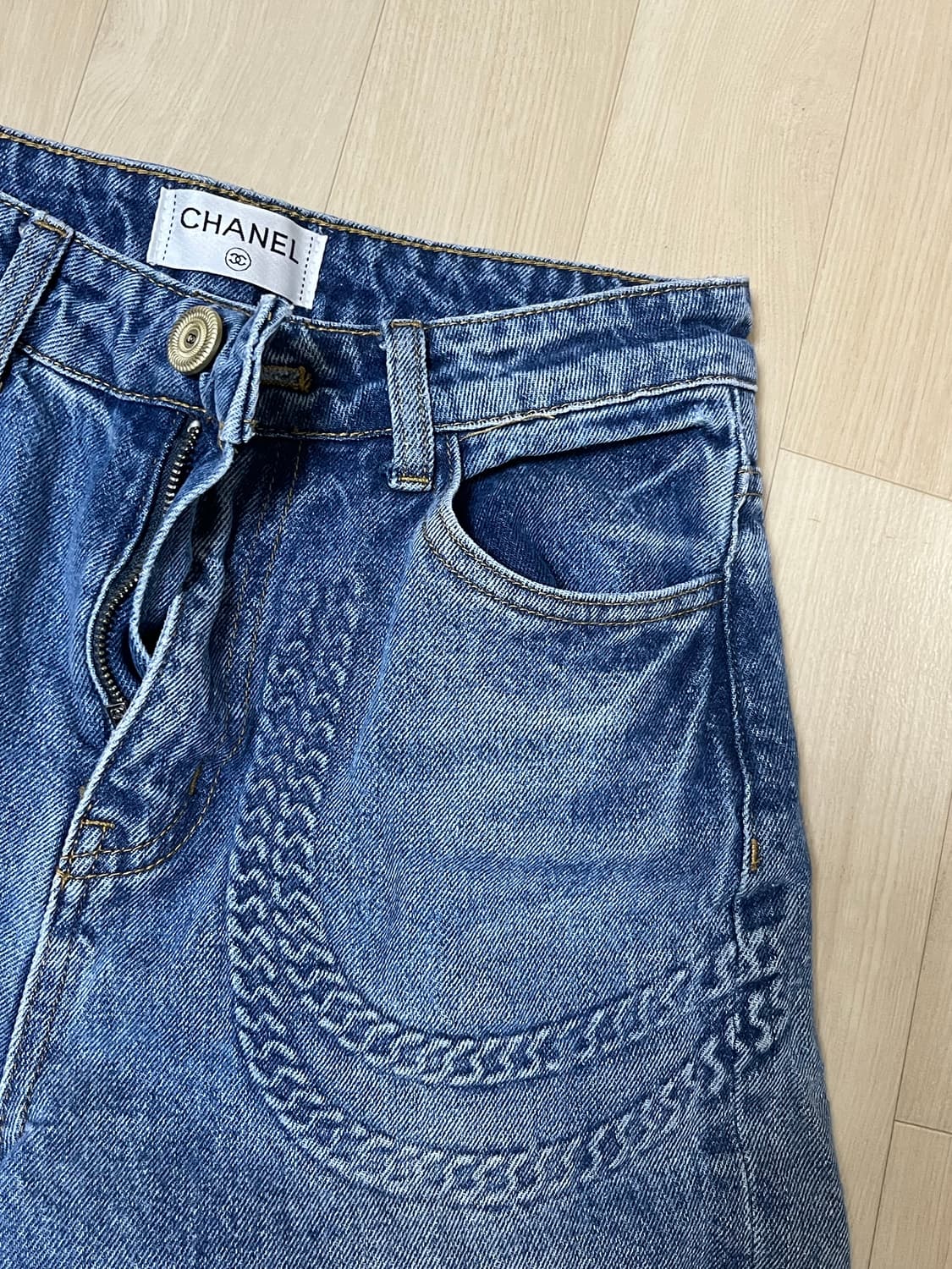 샤넬 체인 데님 팬츠 상품이미지1