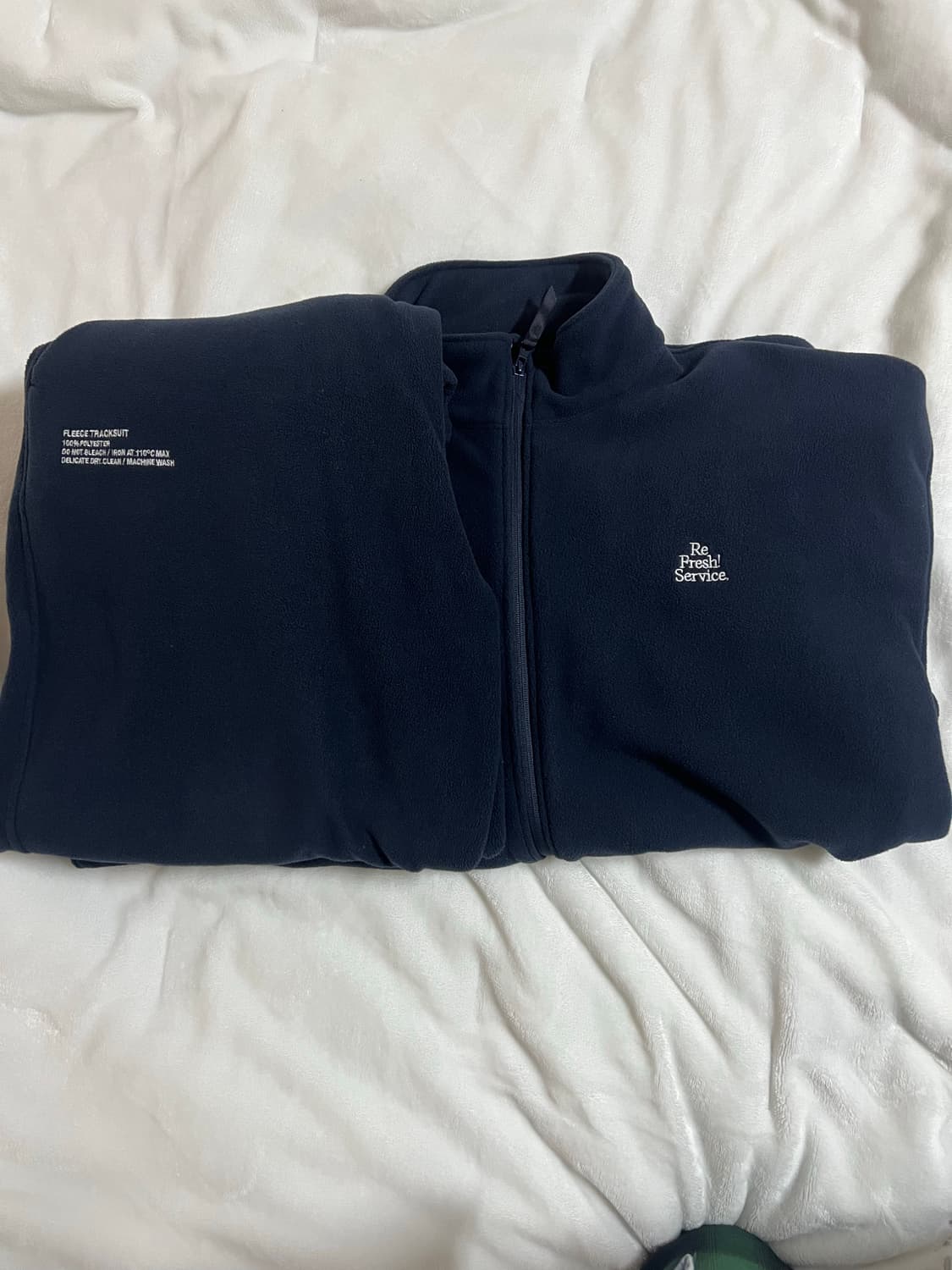 프레쉬서비스 fresh service 플리스 셋업 네이비 L 상품이미지3