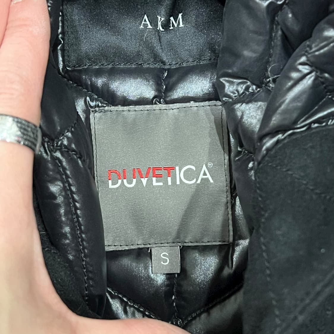 듀베티카 레더패치 다운코트 s08566 상품이미지6