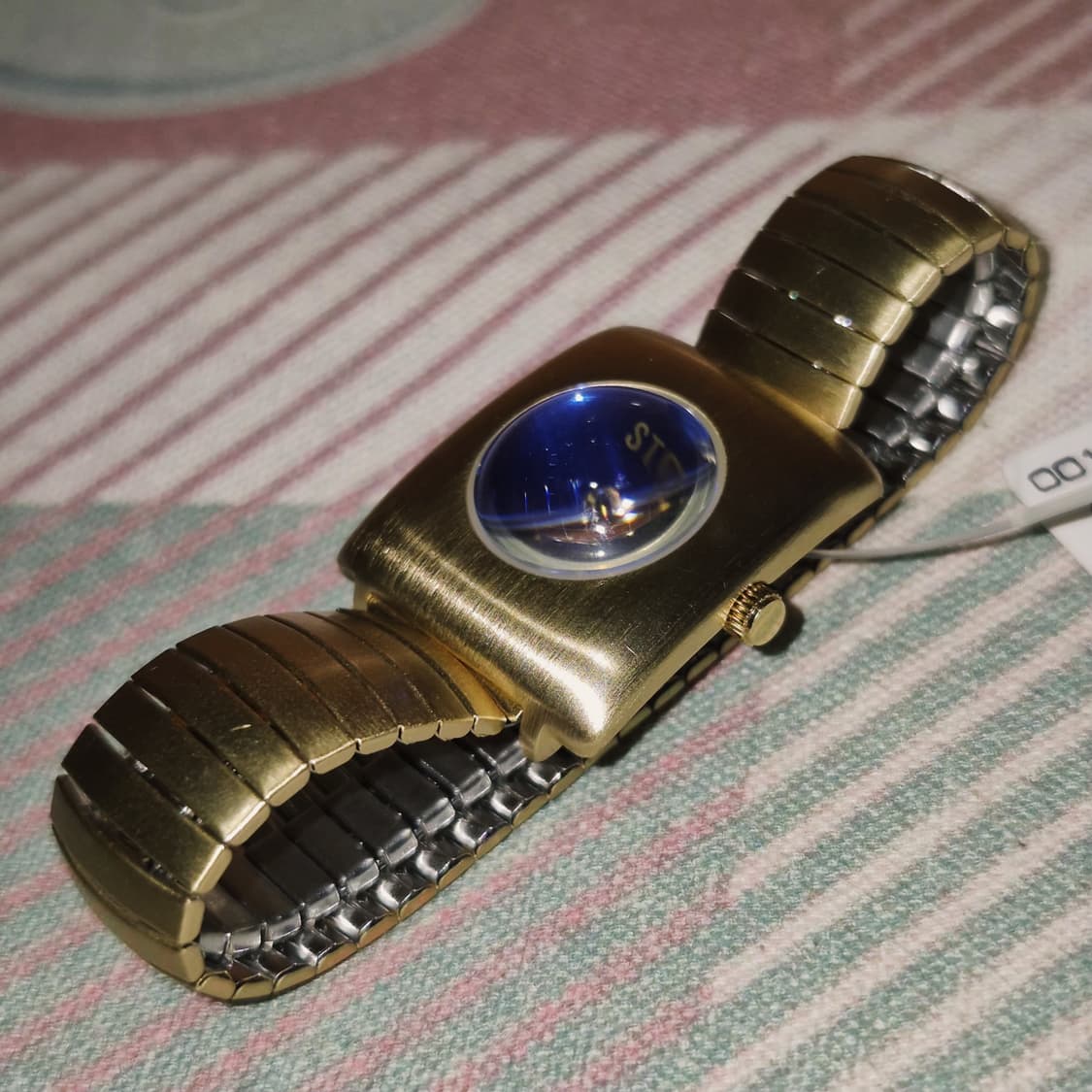 90s 영국 스톰 아쿠아 스퀘어 반구 팔찌 시계 상품이미지9