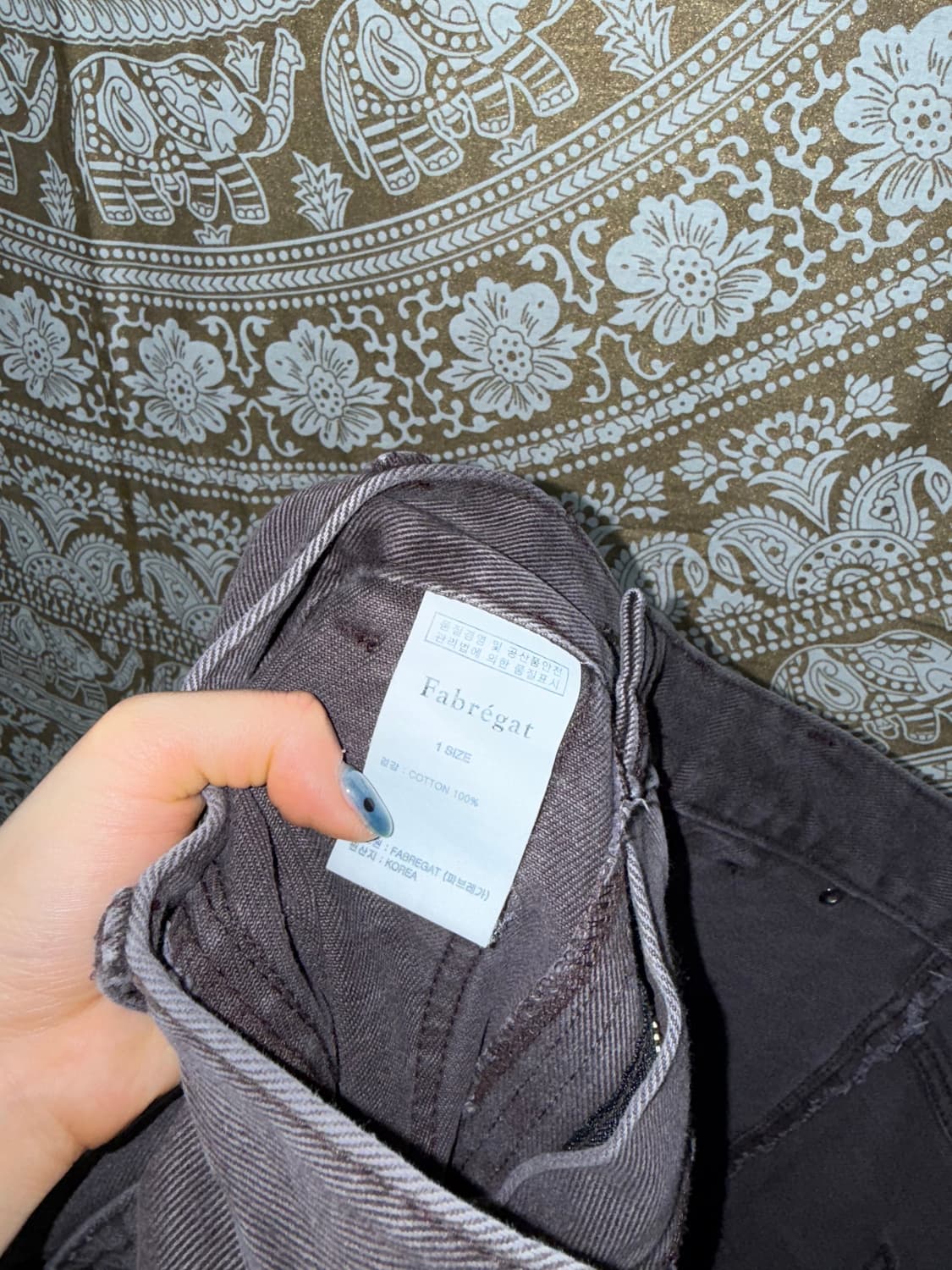 빈티지 퍼플 코튼 카펜터 퍼티그 팬츠  상품이미지7