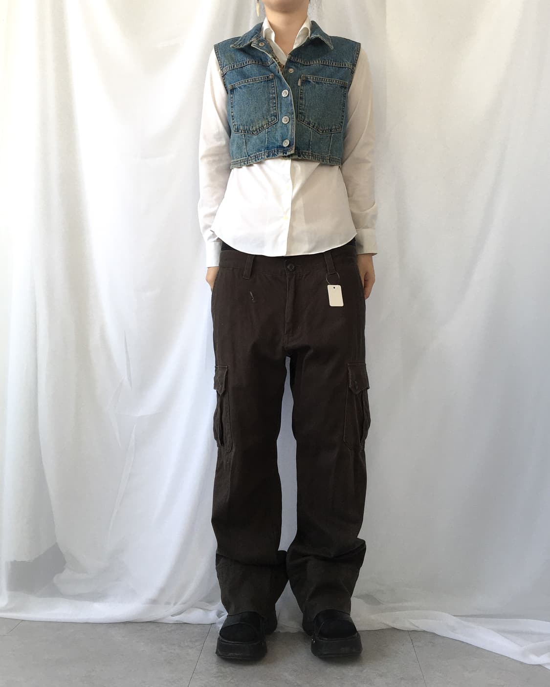 Levis siver tap Denim vest 상품이미지5