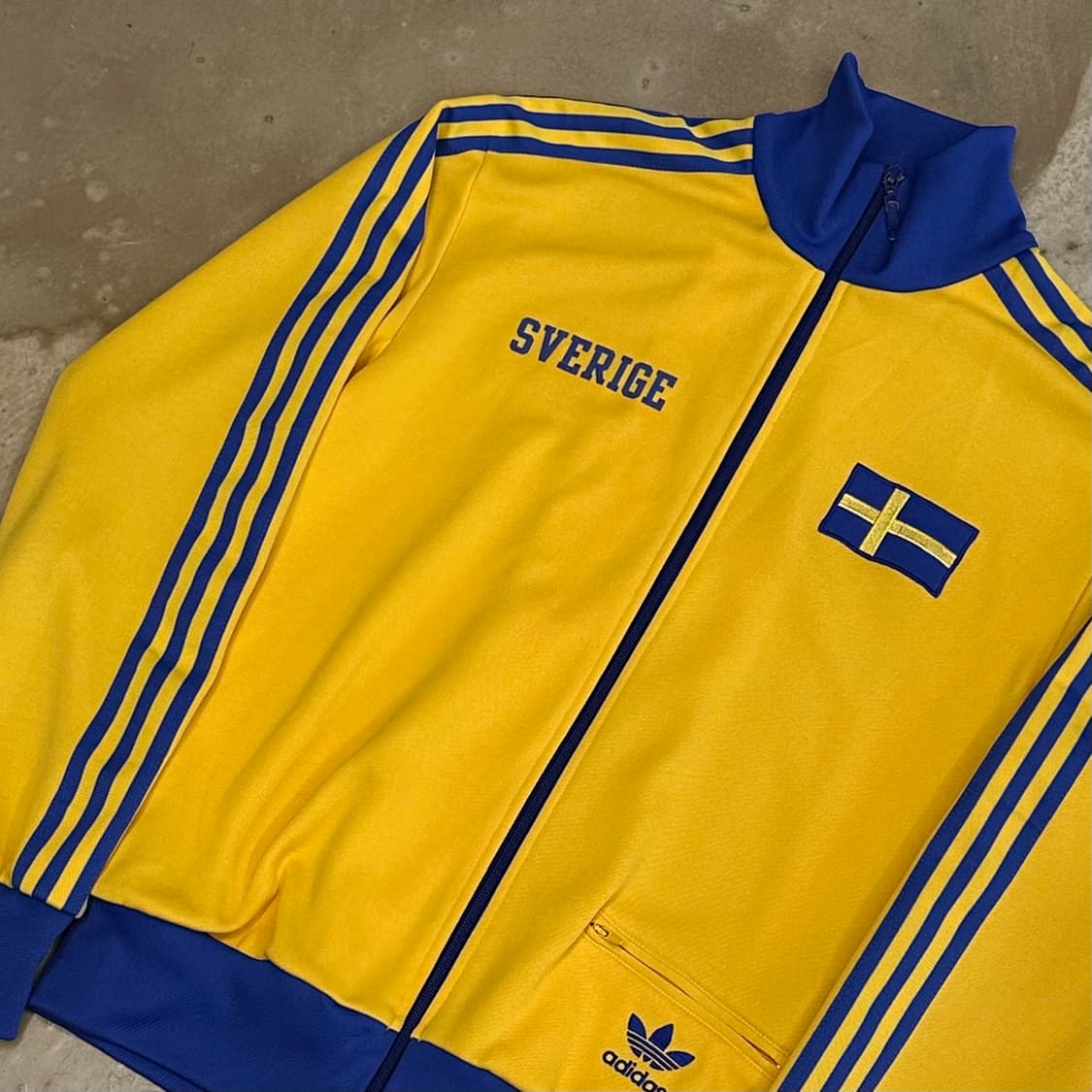 S 아디다스 스웨덴 블루라인 옐로우 트랙탑  상품이미지1