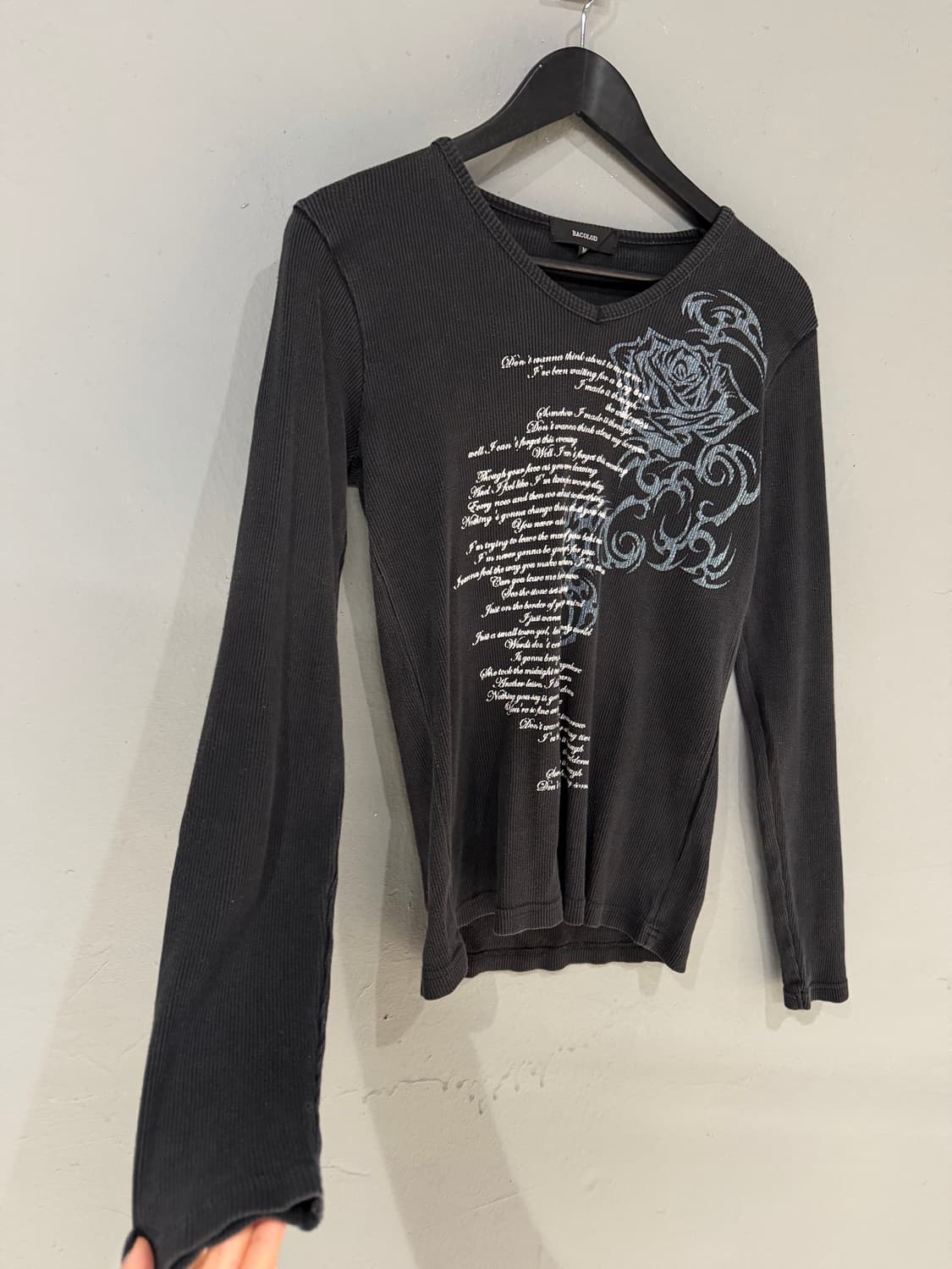 punk lettering detail long sleeve 상품이미지7