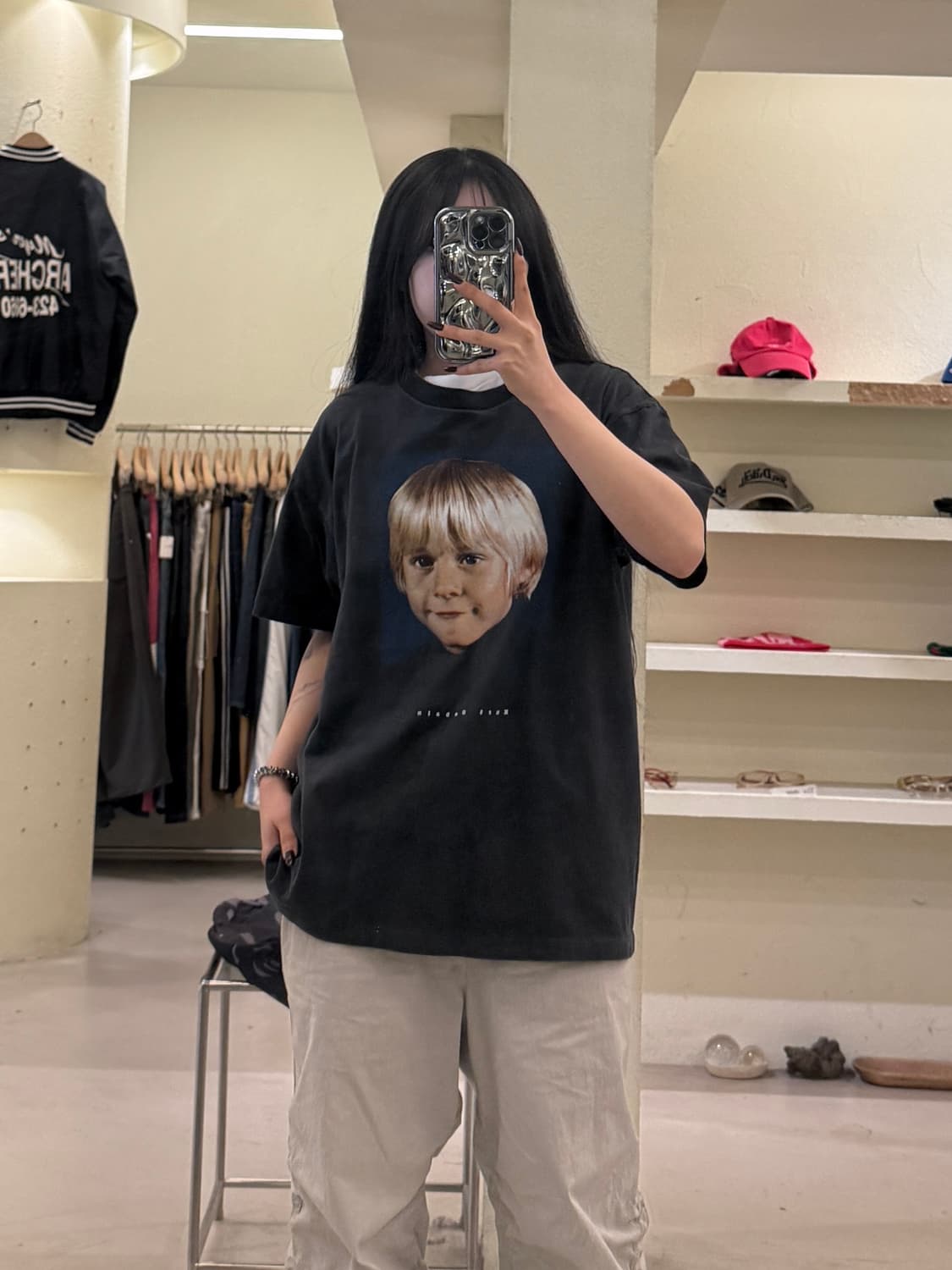 빈티지 너바나 커트코베인 프린팅 반팔 티셔츠 U1600 상품이미지1