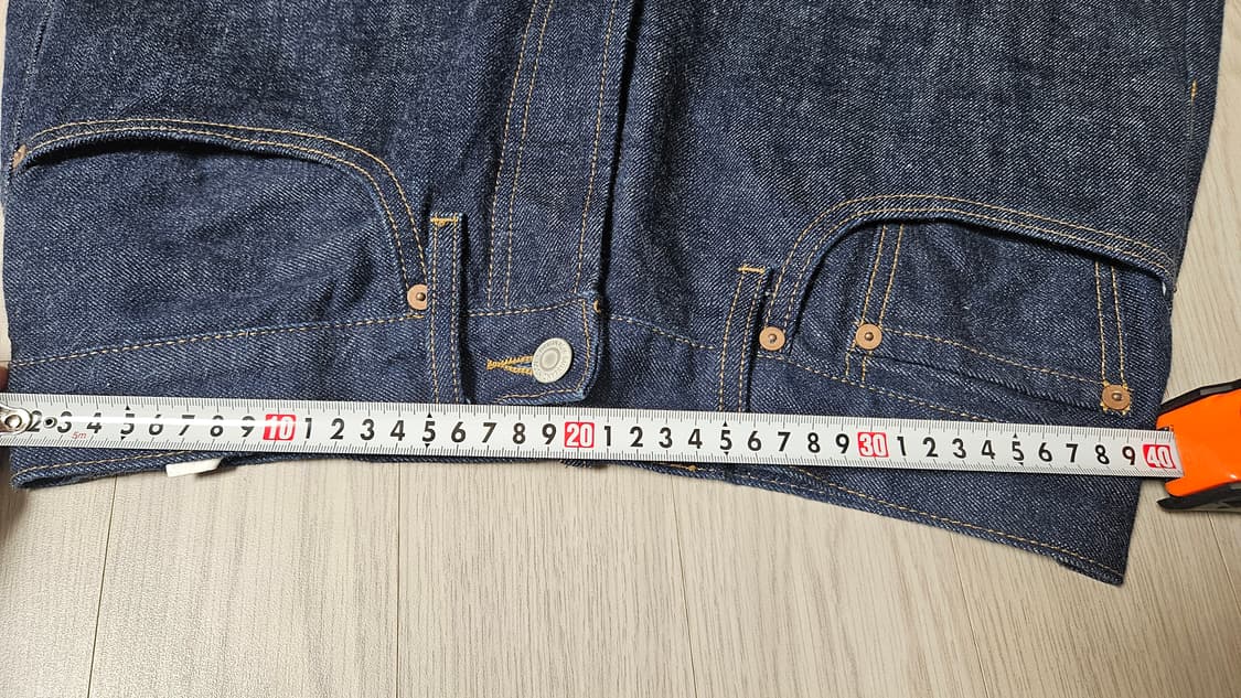 [32]아웃스탠딩x멋랩 40s 스트레이트 셀비지데님 상품이미지6