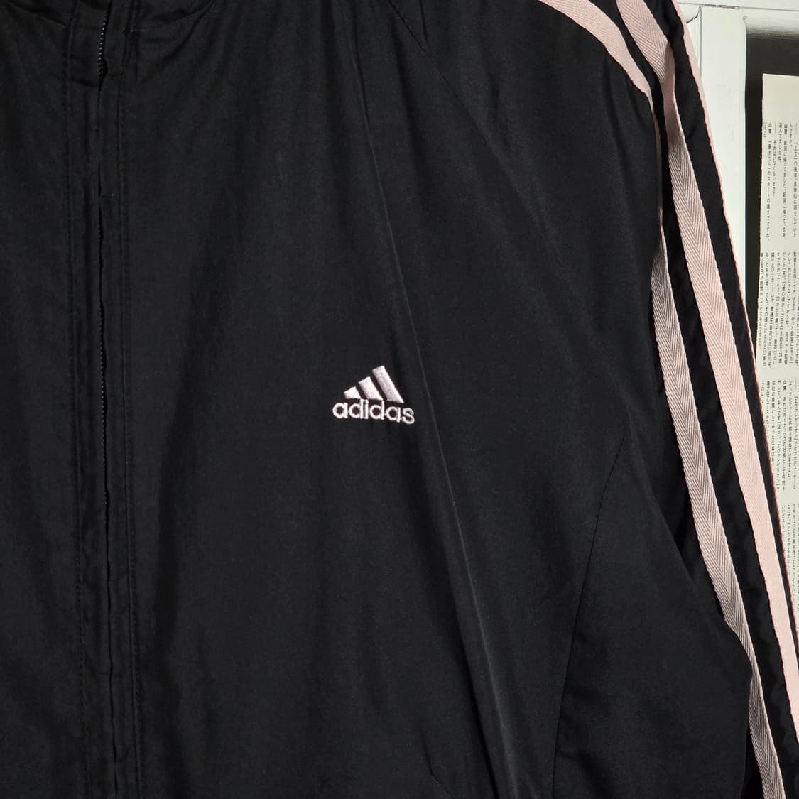 아디다스 핑크 삼선 바람막이 자켓 상품이미지4