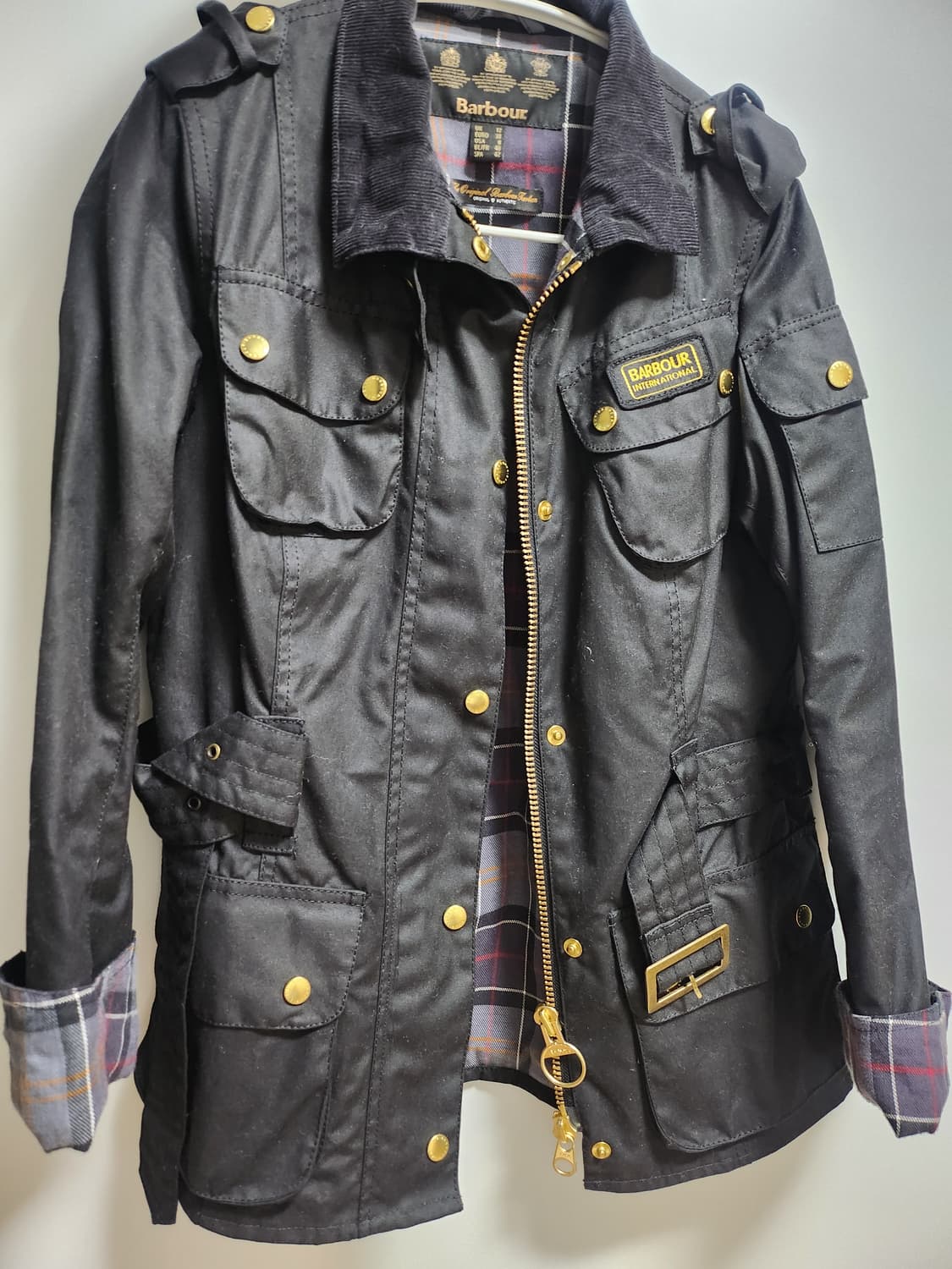 바버 여성 인터내셔널 왁스 자켓 uk12사이즈 상품이미지1