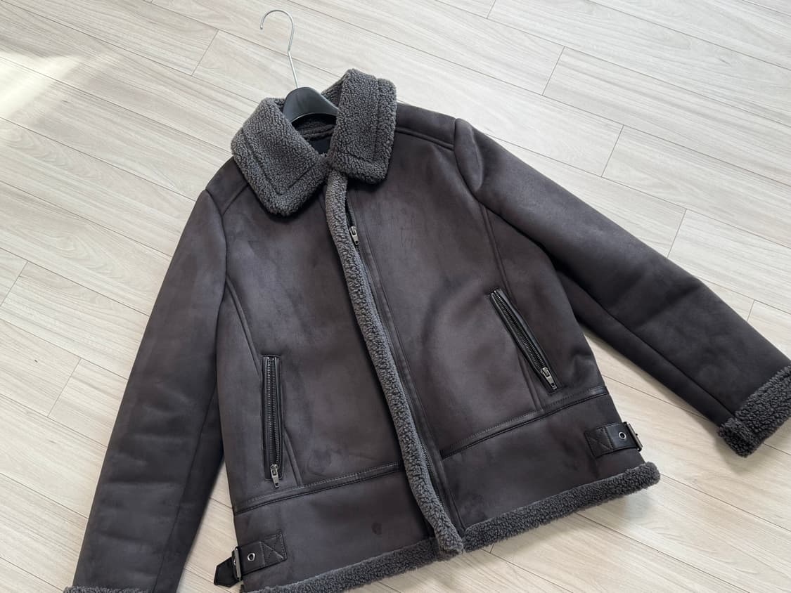 무스탕 (그레이/블랙) 상품이미지7