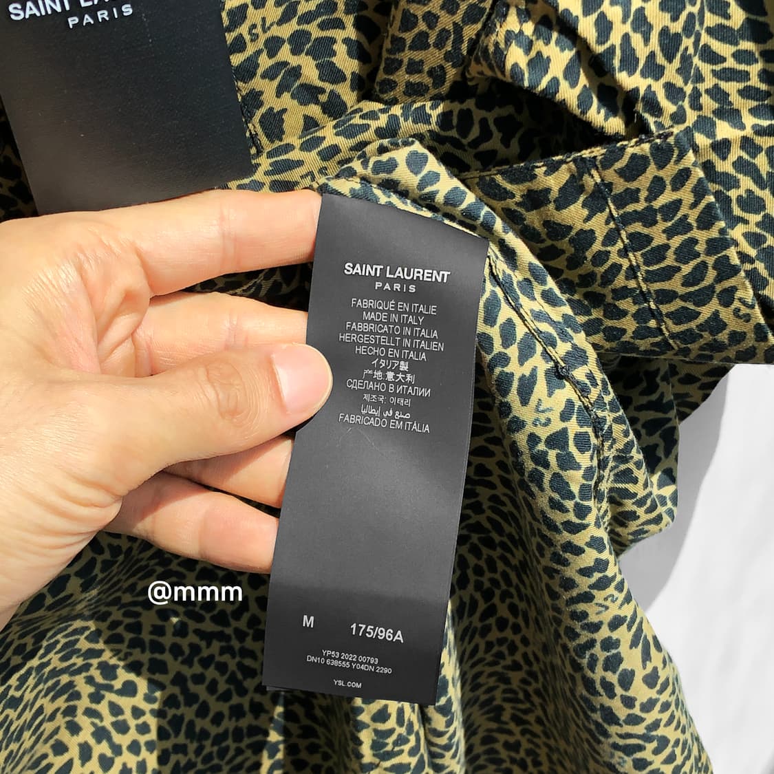 생로랑/레오파드 오픈카라 셔츠 상품이미지8