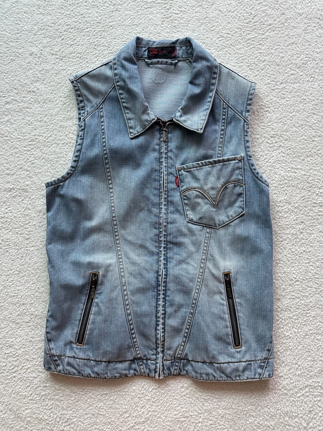00‘s 리바이스 엔지니어드 데님조끼 데님베스트 자켓 상품이미지1