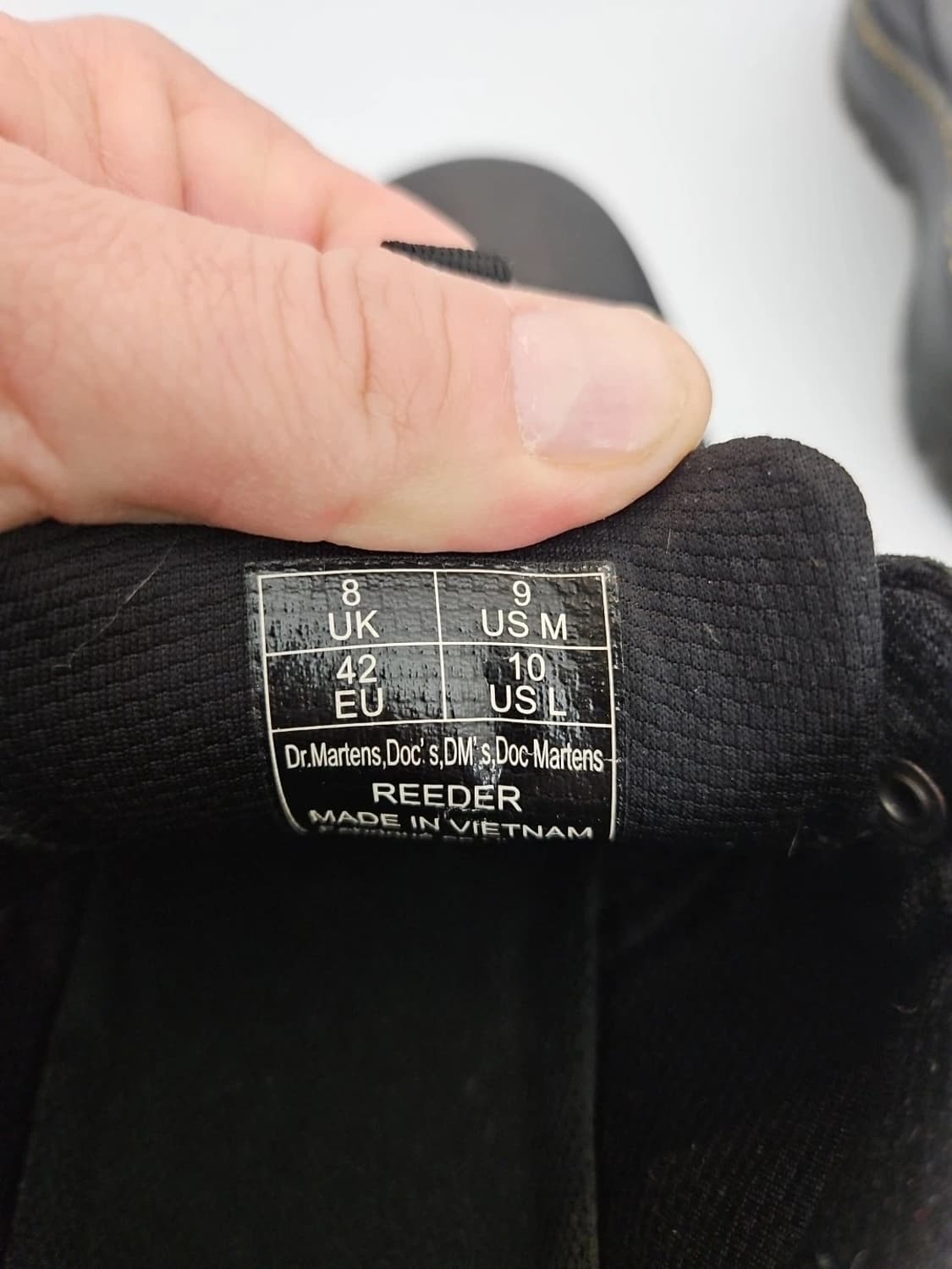 닥터마틴 리더 와이오밍 레더 유틸리티 슈즈 블랙 상품이미지5