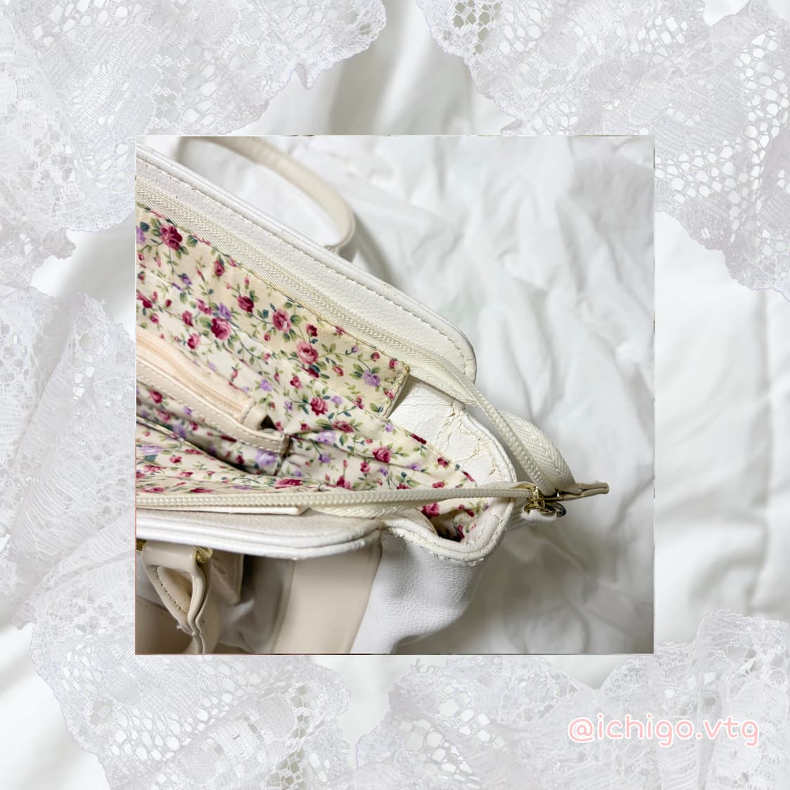 리즈리사 Lizlisa 로즈 빈티지 히메갸루 빅 보부상 백 상품이미지9