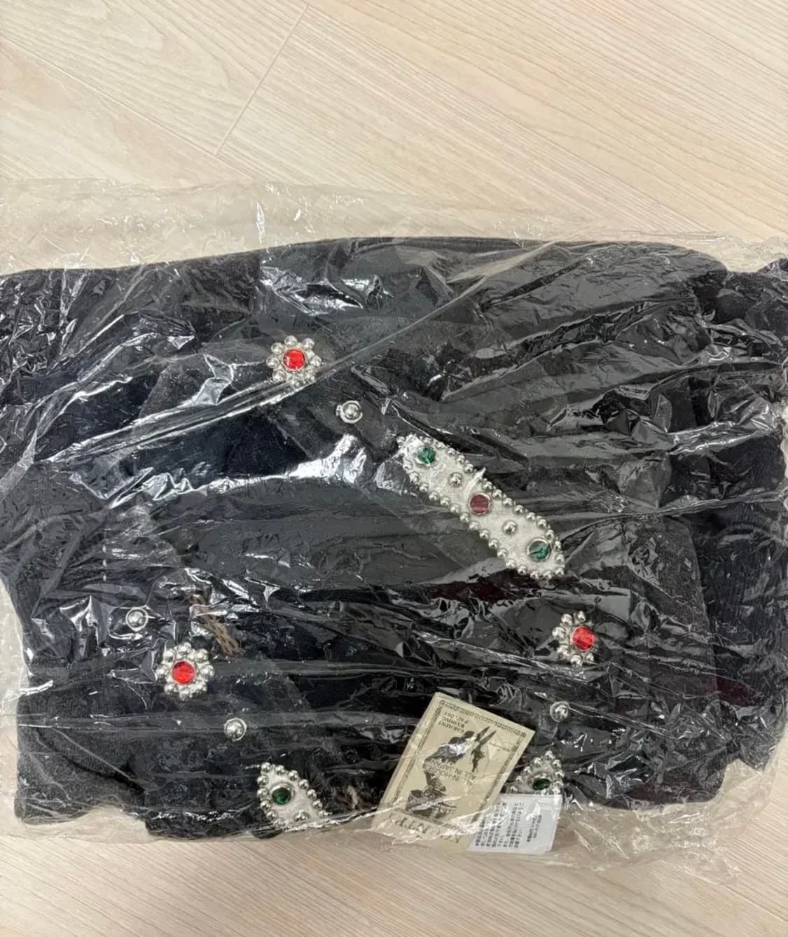캐피탈 데미지 데빌 후드 잼스톤 스터드 리메이크 블랙 상품이미지2