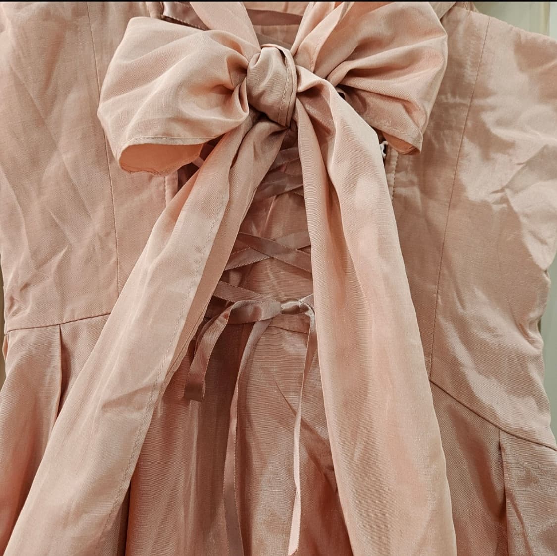 피치 베이비핑크 레이어드 튤 원피스 상품이미지7