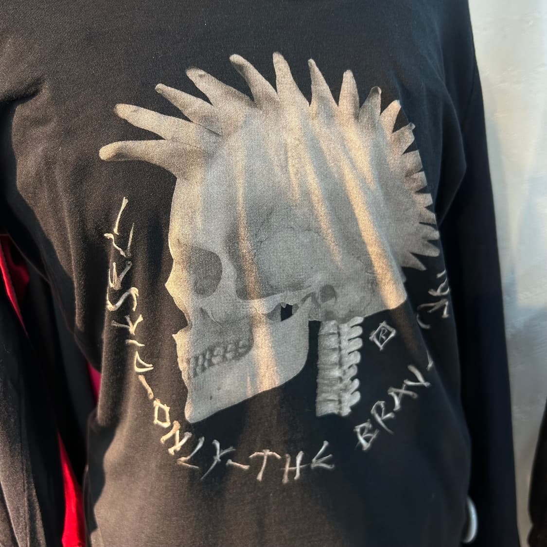 Diesel y2k Mohican Skull T-Shirts 상품이미지3