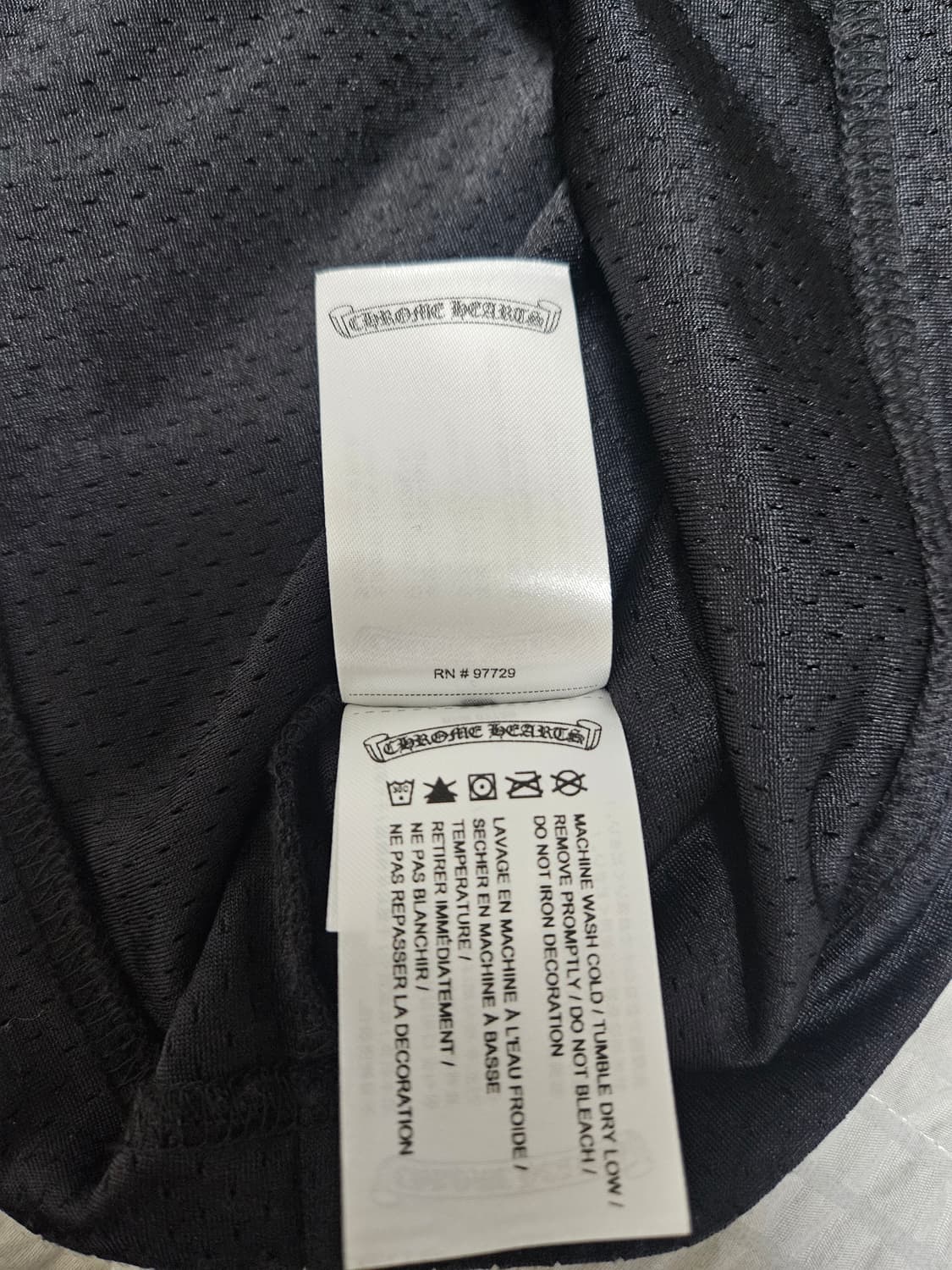 (이번달까지판매)크롬하츠 메쉬 저지 웜업 반팔 블랙 L 상품이미지6