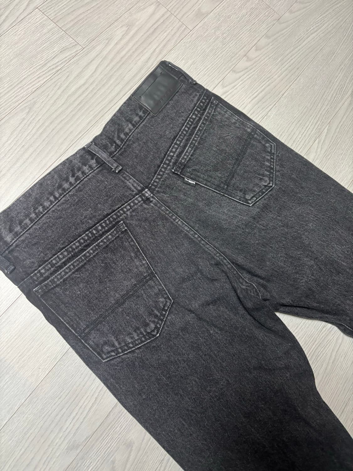 지에다 사이드 워싱 플레어 데님 팬츠 상품이미지4