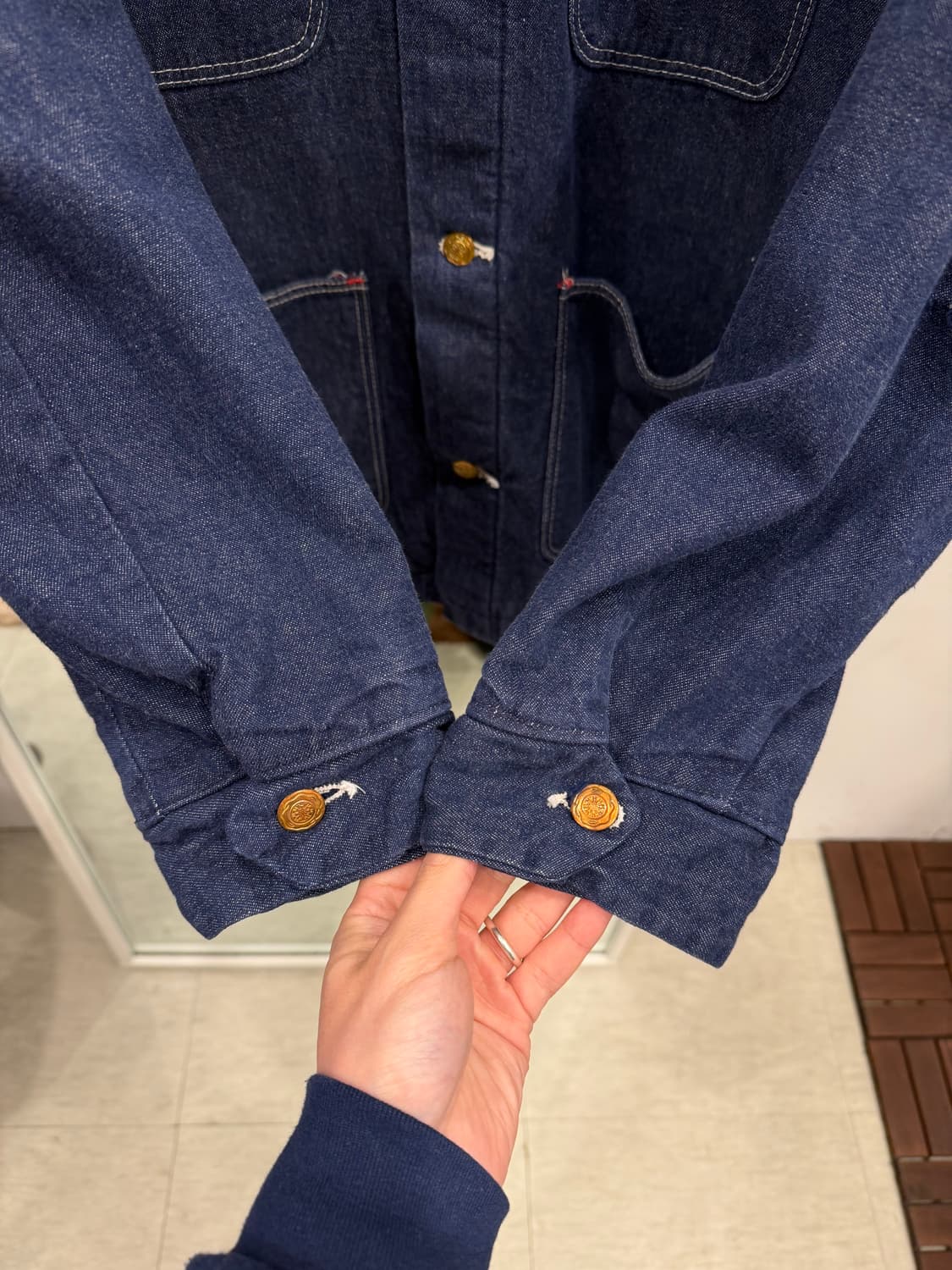 90s Wrangler 랭글러 데님 초어 코트 상품이미지3