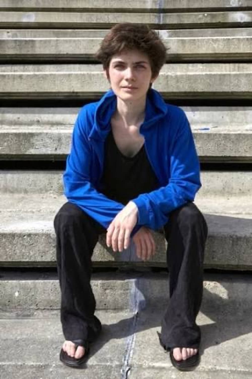 머듈 라운지 후드집업 블루 상품이미지1