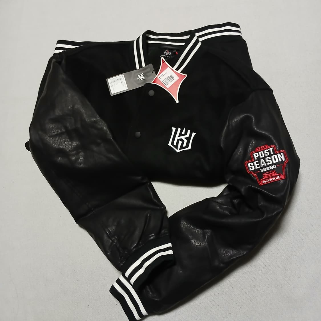 택붙은 미사용 2020 KT위즈 야구 점퍼 패딩 유니폼 바시티 겨울 상품이미지1