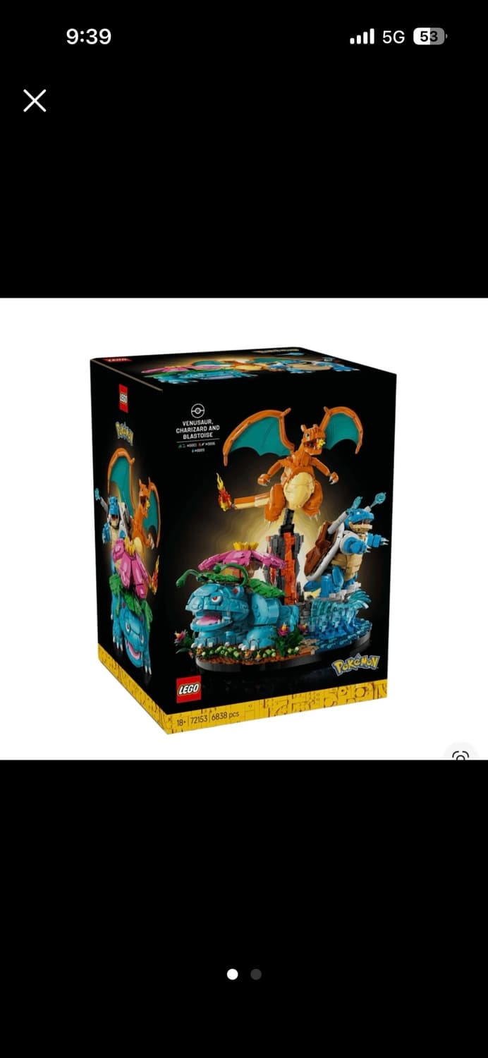 레고 포켓몬 이상해꽃 리자몽 거북왕 + 관동지방 배지 컬렉션 판매 상품이미지2