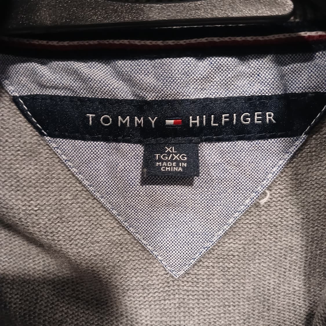 타미힐피거 하프넥 니트 그레이 상품이미지3