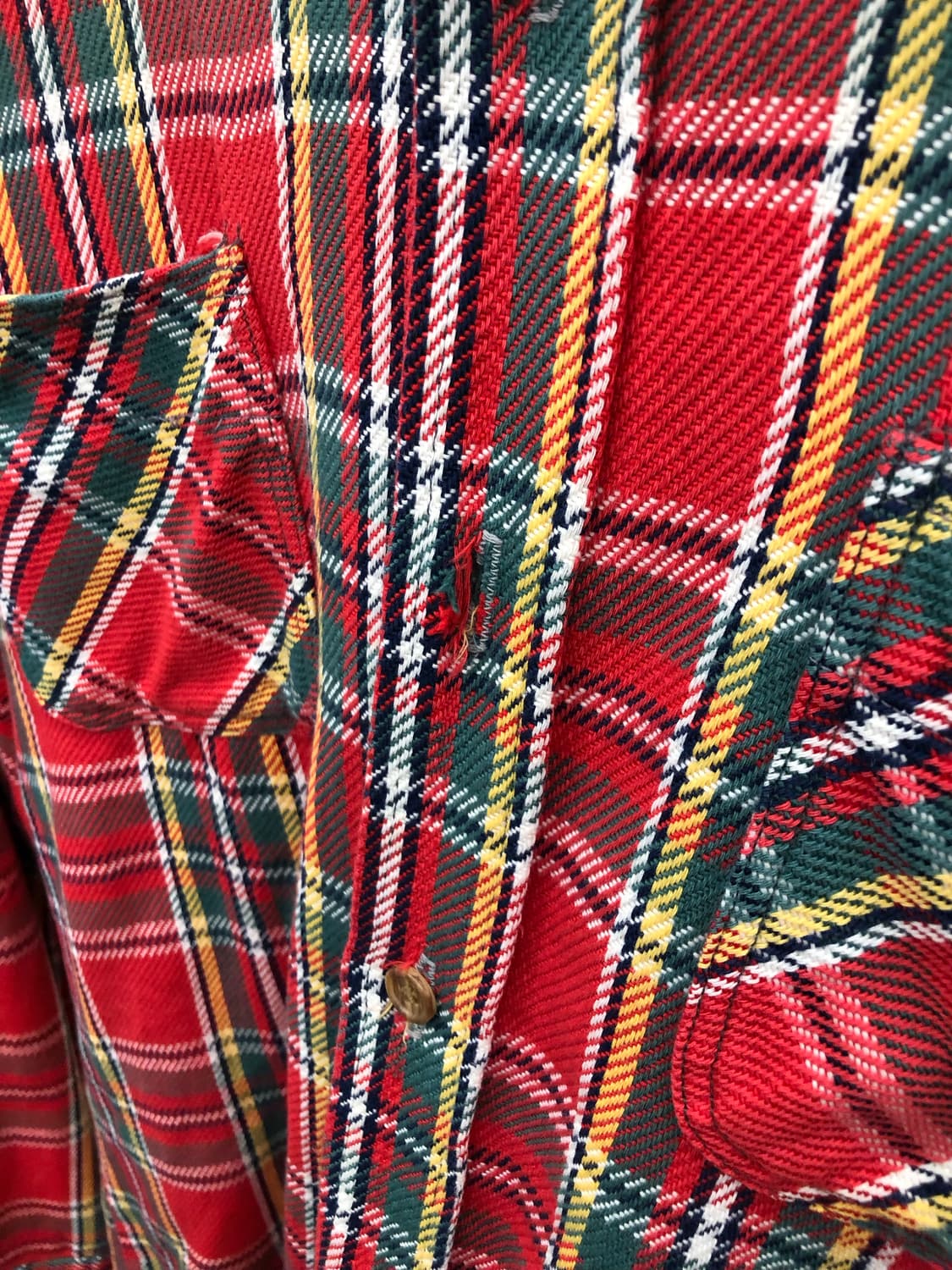 70s 빅맥 플란넬 체크 셔츠 상품이미지5