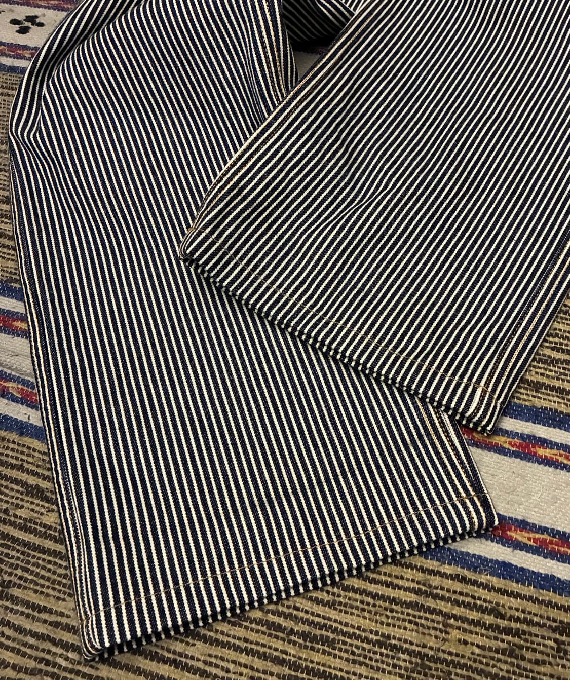 (31~32)코지마진즈 13oz 히코리 스트라이프 카고 데님팬츠 상품이미지5