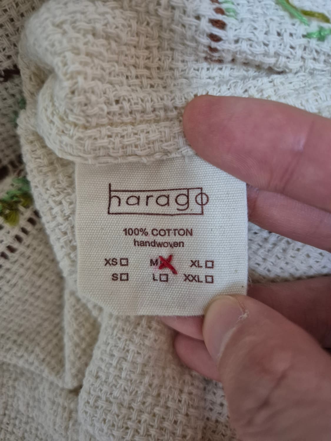 harago 하라고 자수 반팔 셔츠 M 상품이미지4