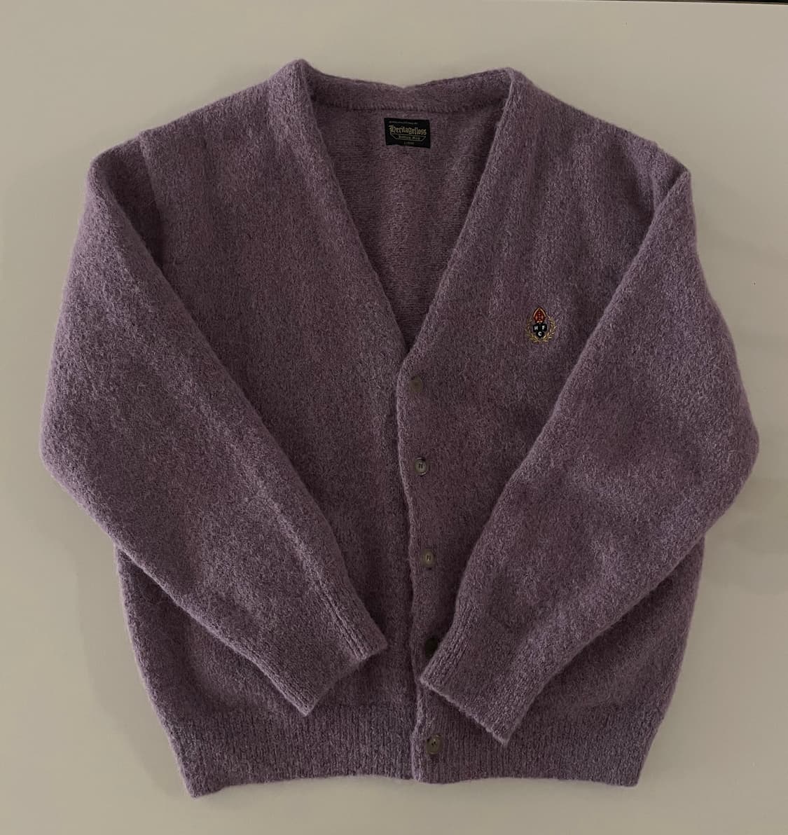 헤리티지플로스 크레스트 알파카 가디건 L 상품이미지3