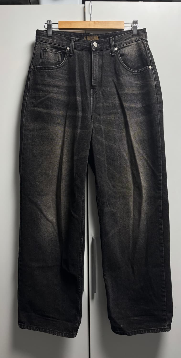 블랙업 폴디아 워싱 와이드 데님 팬츠 상품이미지6