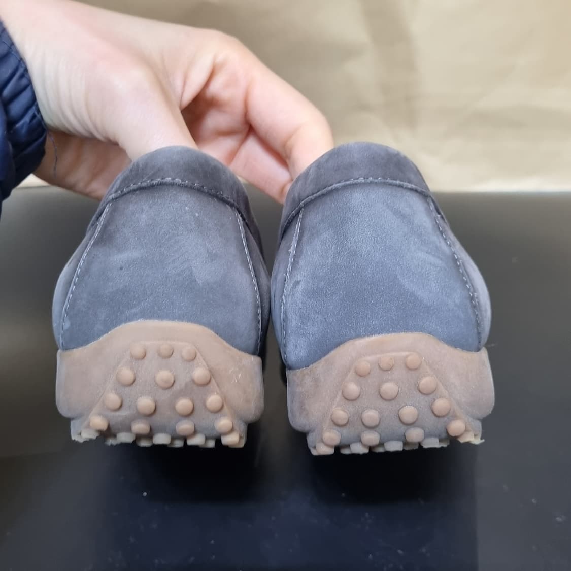 가이거 여성스웨이드로퍼 실사이즈240 굽3 상품이미지4