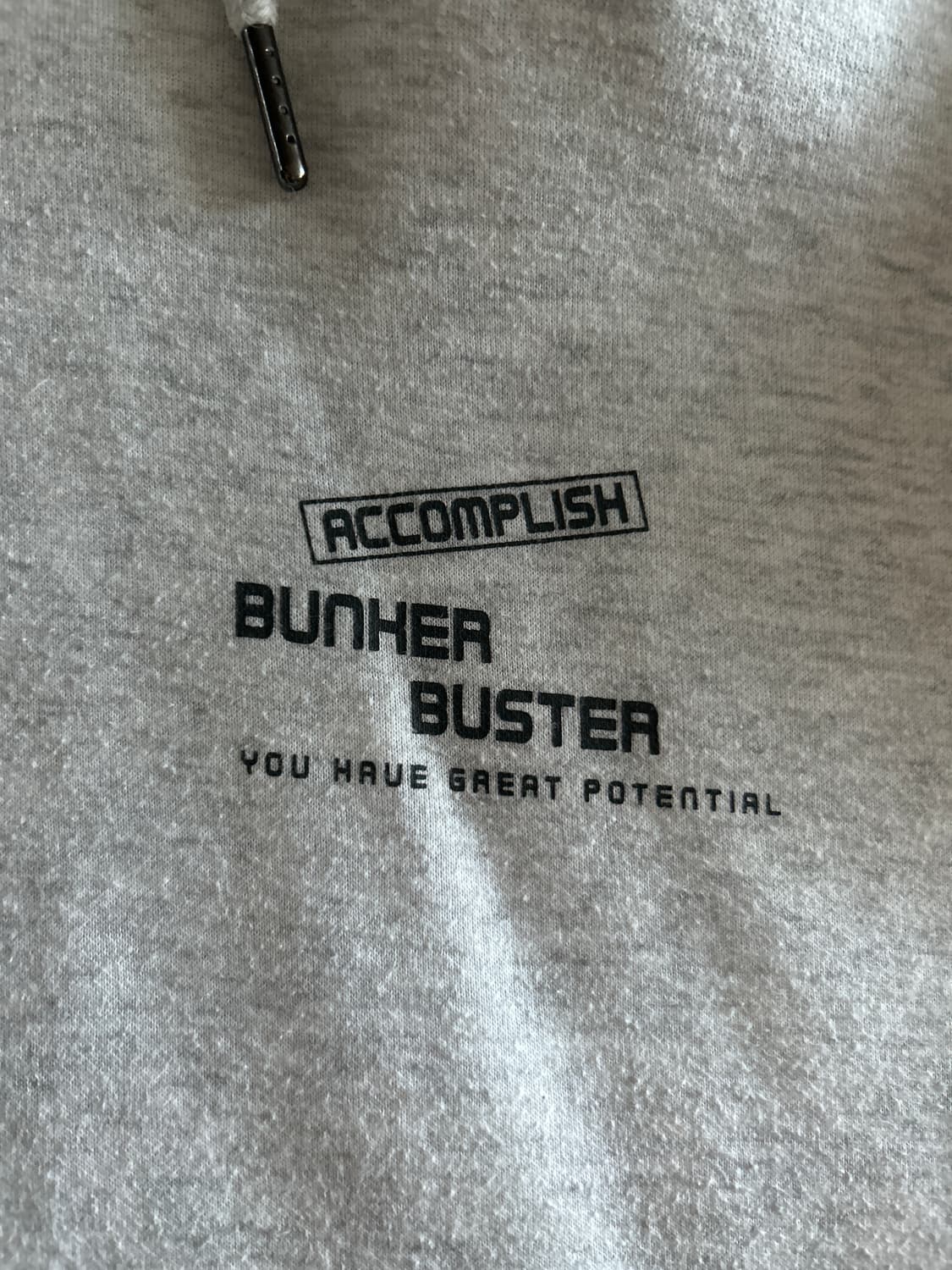 bunher buster 흰색 후드티 상품이미지2
