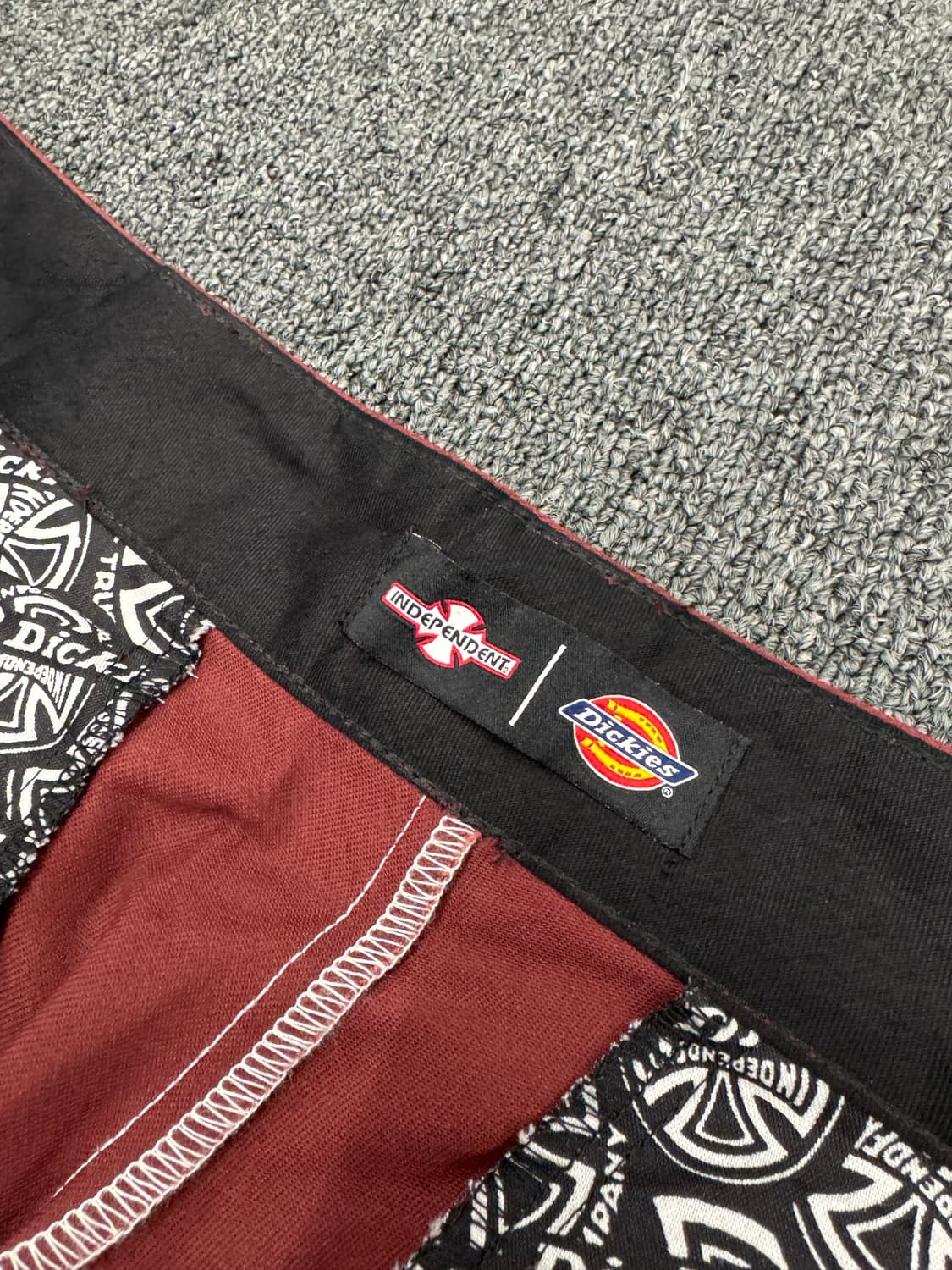 디키즈X인디펜던트 버건디 치노팬츠 상품이미지2