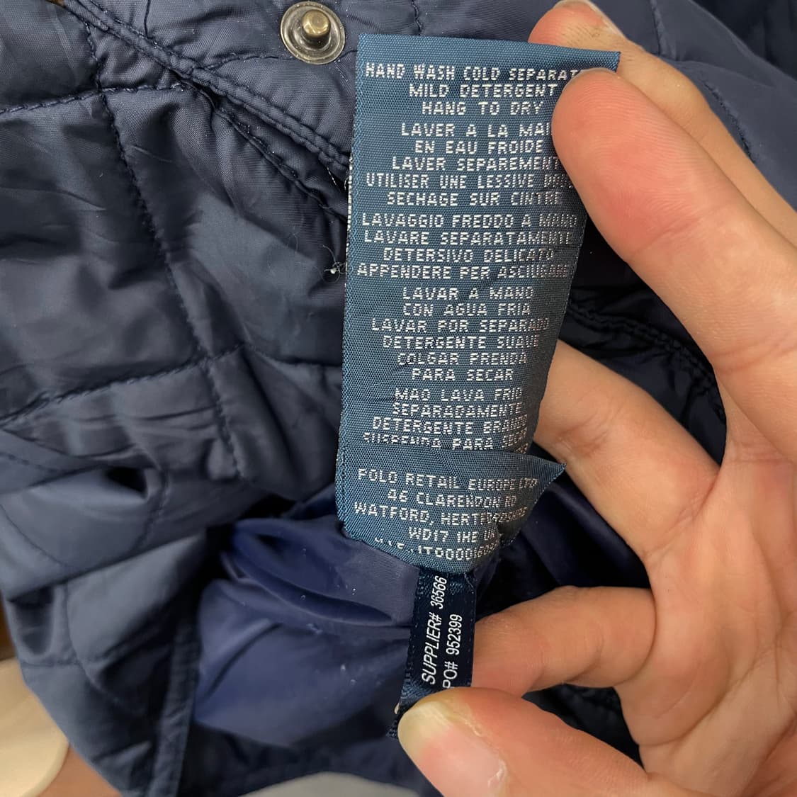 폴로 랄프로렌 버클 넥 스웨이드 패치 코듀로이 넥 퀼팅 헌팅 자켓 상품이미지10