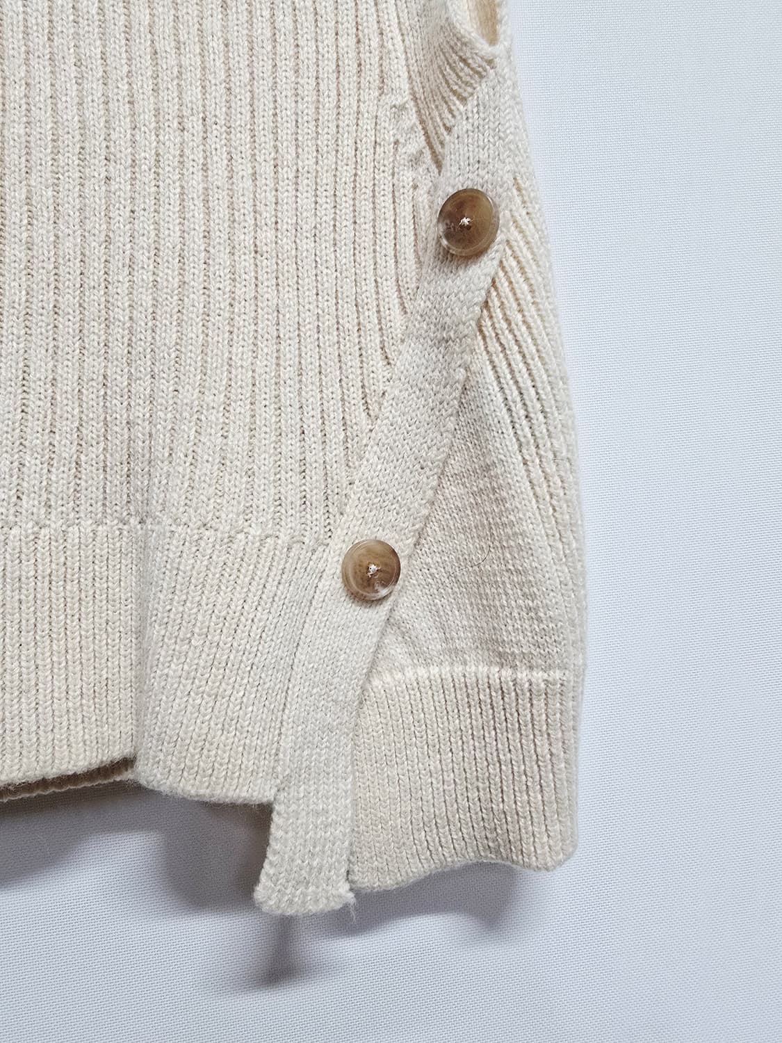 더엣지 터틀넥 니트 조끼 베스트 상품이미지3