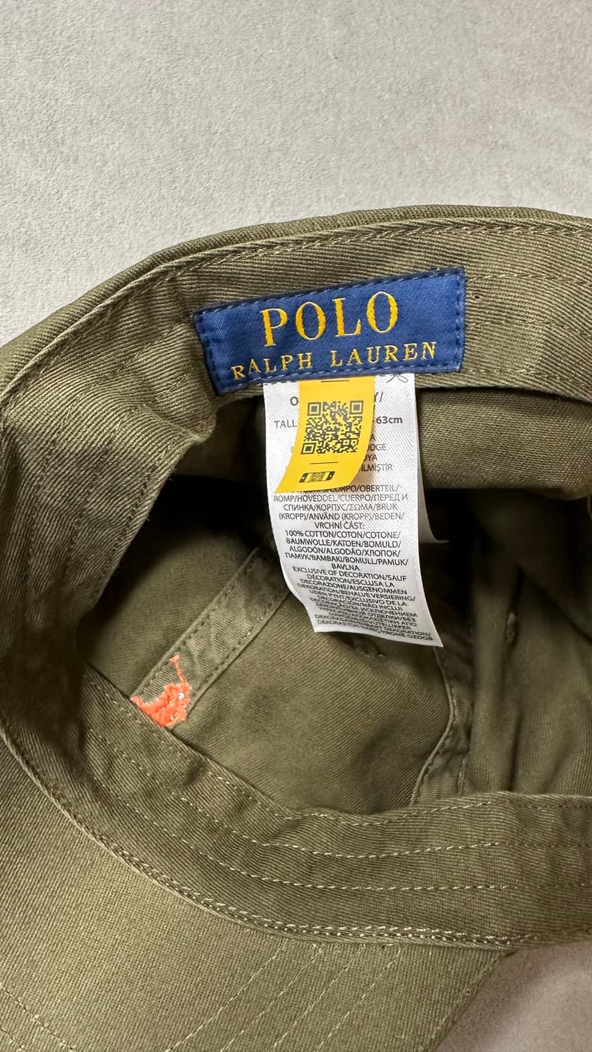 폴로랄프로렌 polo 코튼 치노 볼캡 카키 오렌지포니 상품이미지3