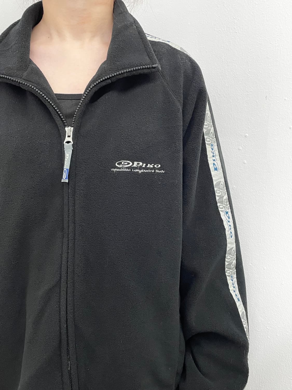 피코 올드스쿨 사이드라인 로고 플리스 집업 상품이미지4