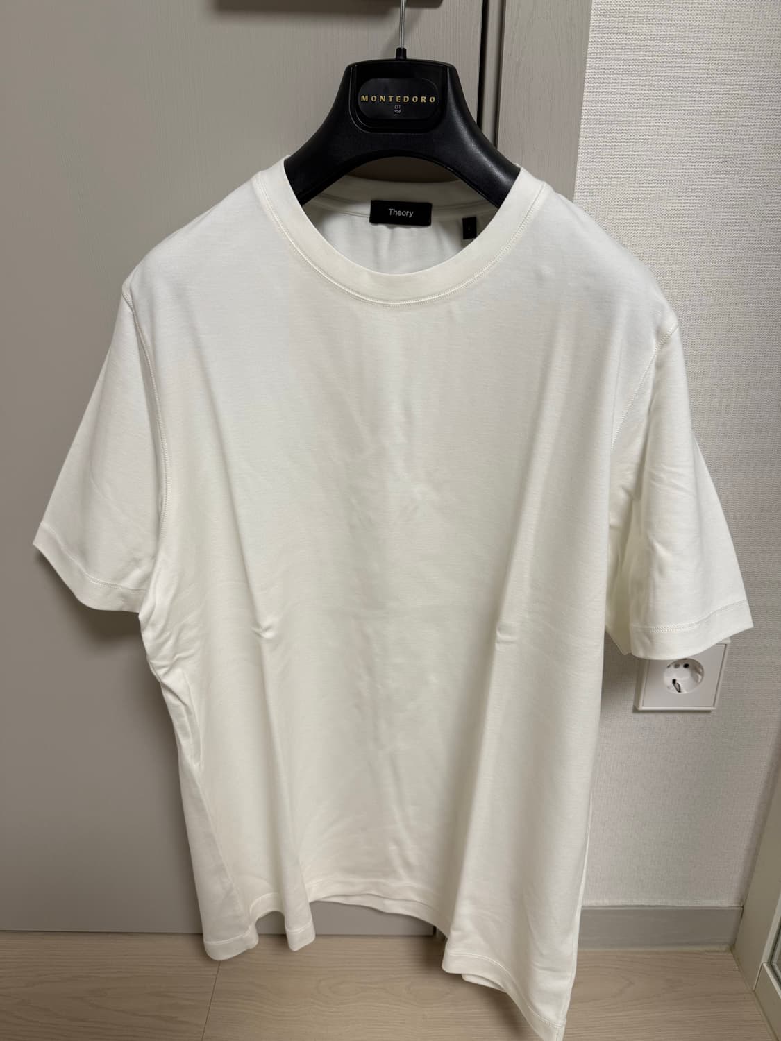 남성 띠어리 반팔티셔츠 화이트 L사이드 상품이미지1