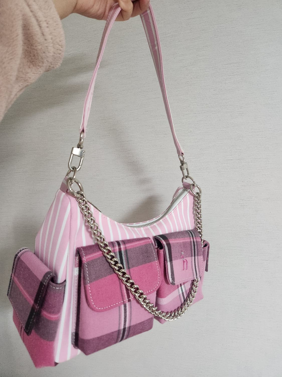 켈리즈 핑크  크로플백 with 헤지스 상품이미지4