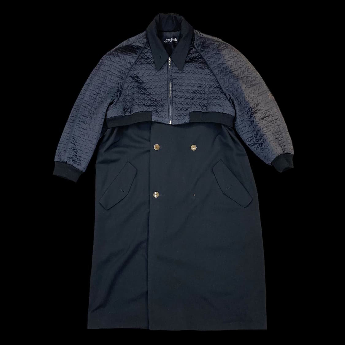 JEAN PAUL GAULTIER 봄버 레이어드 롱코트 상품이미지2