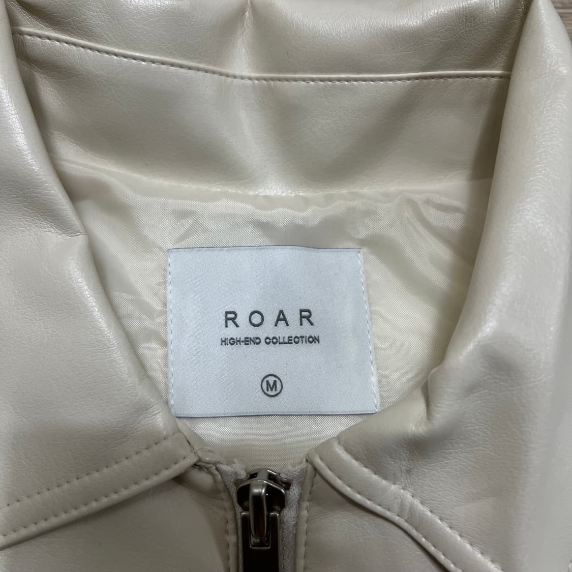 ROAR 로아 레더 라이더 가죽 트러커자켓 [크림] M/95 상품이미지4