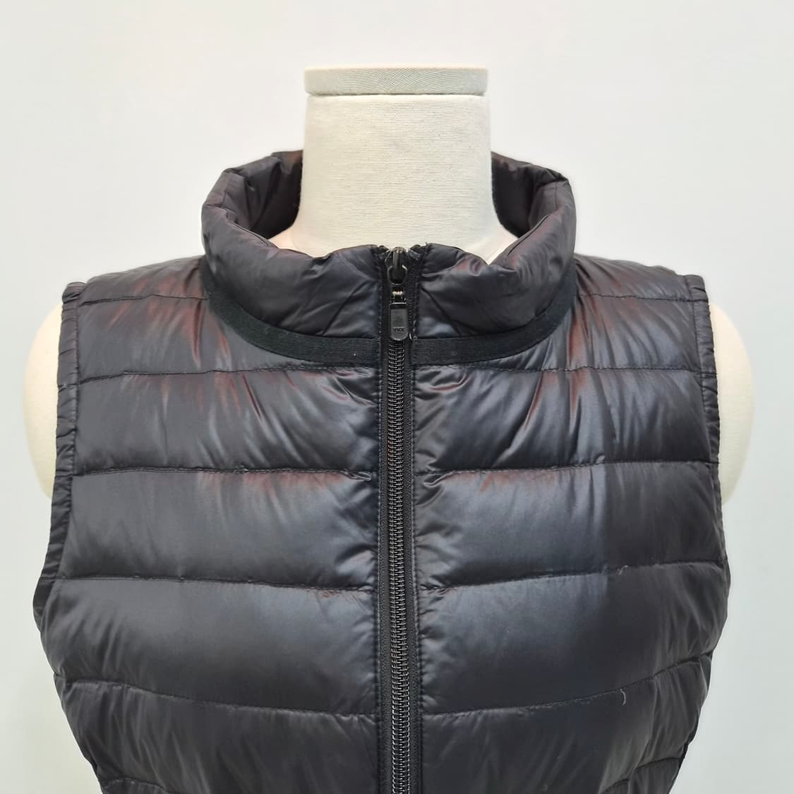 블랙 경량 롱다운 베스트 일본빈티지 상품이미지2