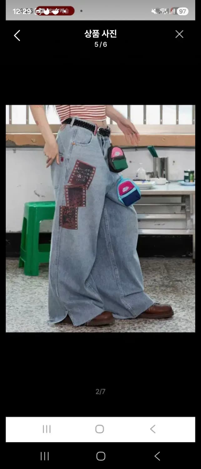 루나키후 와이드 데님 팬츠 상품이미지5