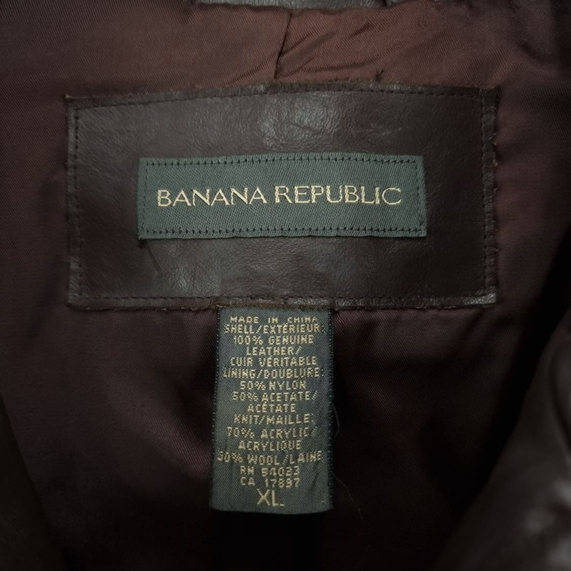 [바나나리퍼블릭] 리얼 램스킨 레더 봄버 자켓 브라운 M19968 상품이미지7