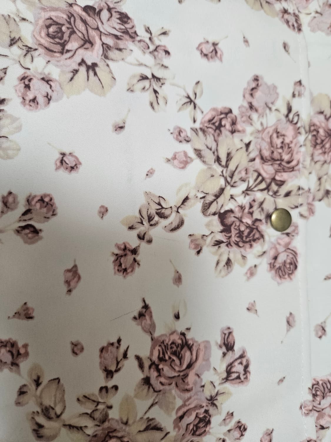 달천깔 레스트로즈 아이보리 플로럴 꽃무늬 숄더백 상품이미지5