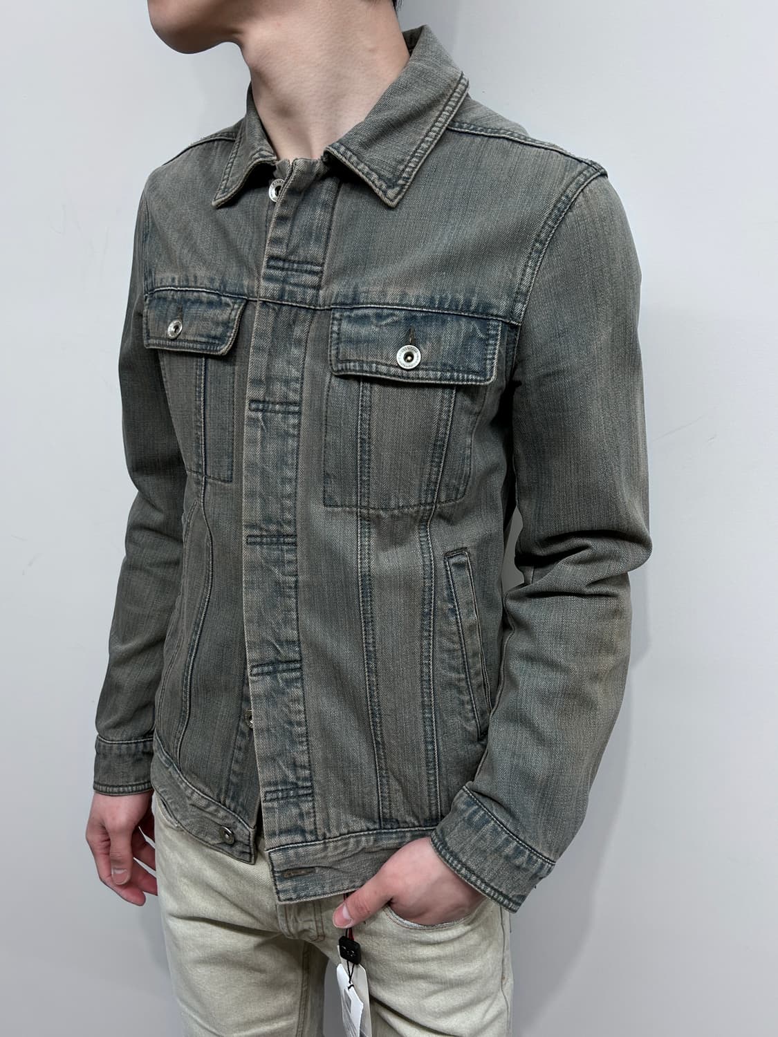 카이 아크만 워싱 트러커 데님 자켓 상품이미지1