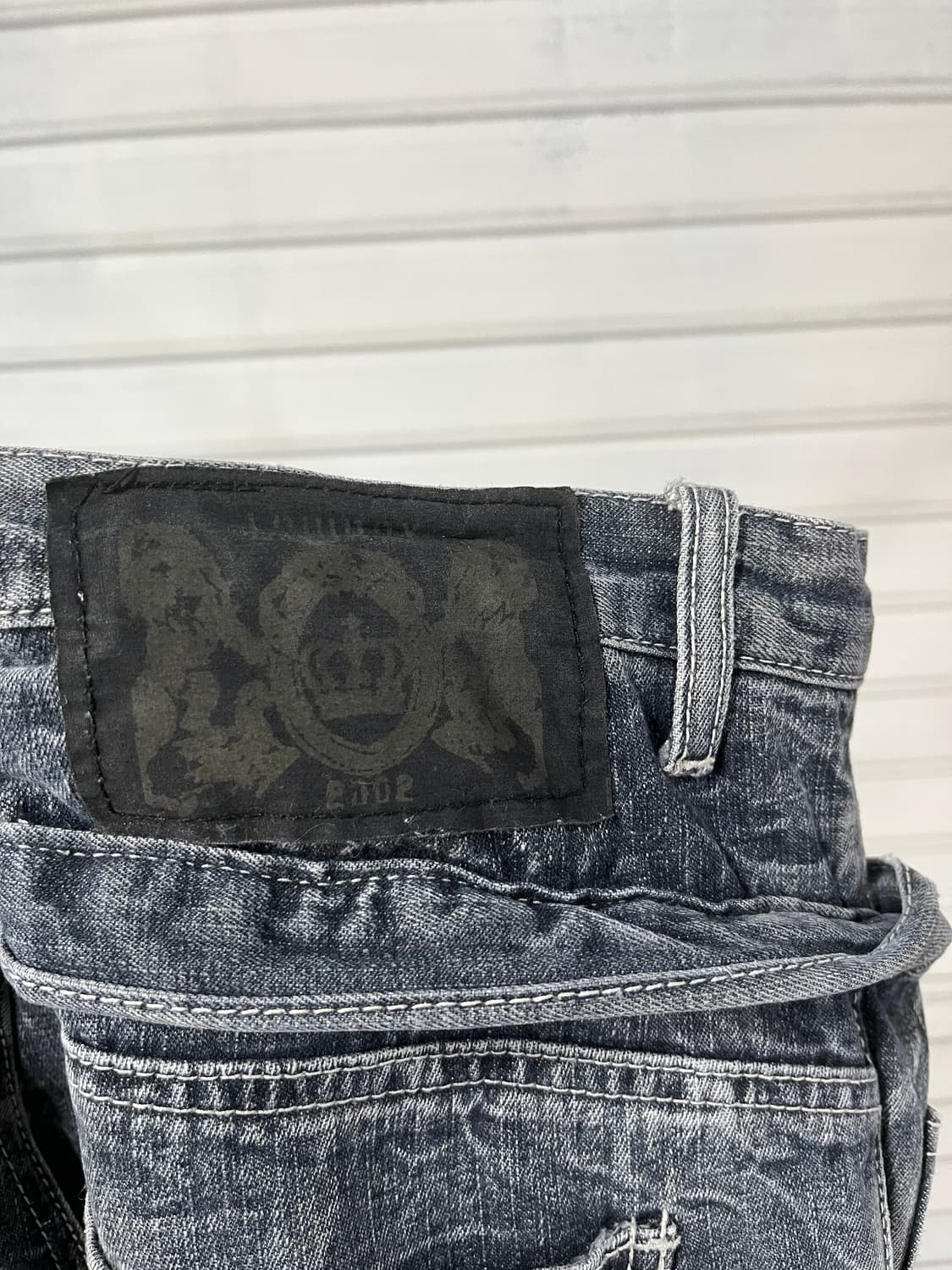 vtg punk layered washed short 상품이미지6