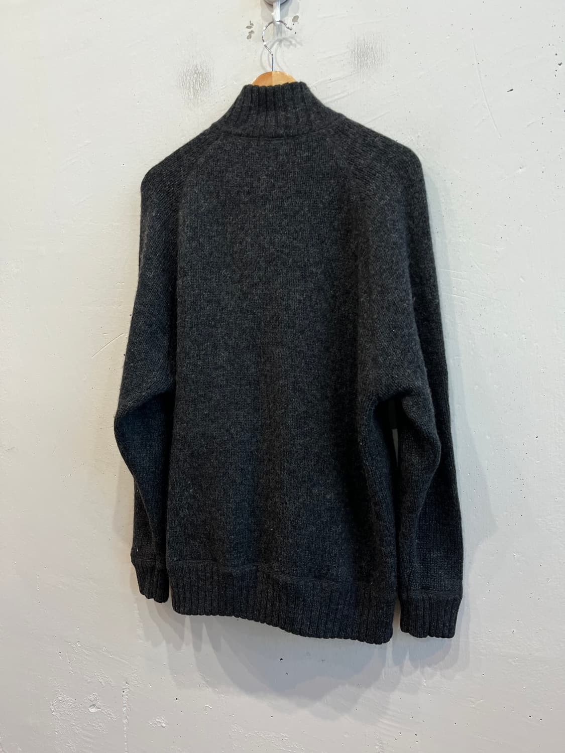 유니클로 퓨어울 니트집업 XL 상품이미지4